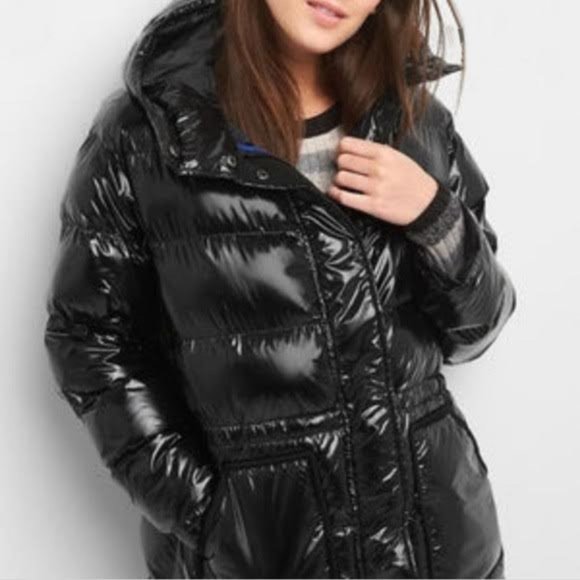 Vintage GAP Y2K Missy Elliott Style Shiny Puffer - Picture 2 of 10